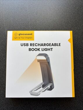 Glocusent USB Rechargeable Book Light - Gray